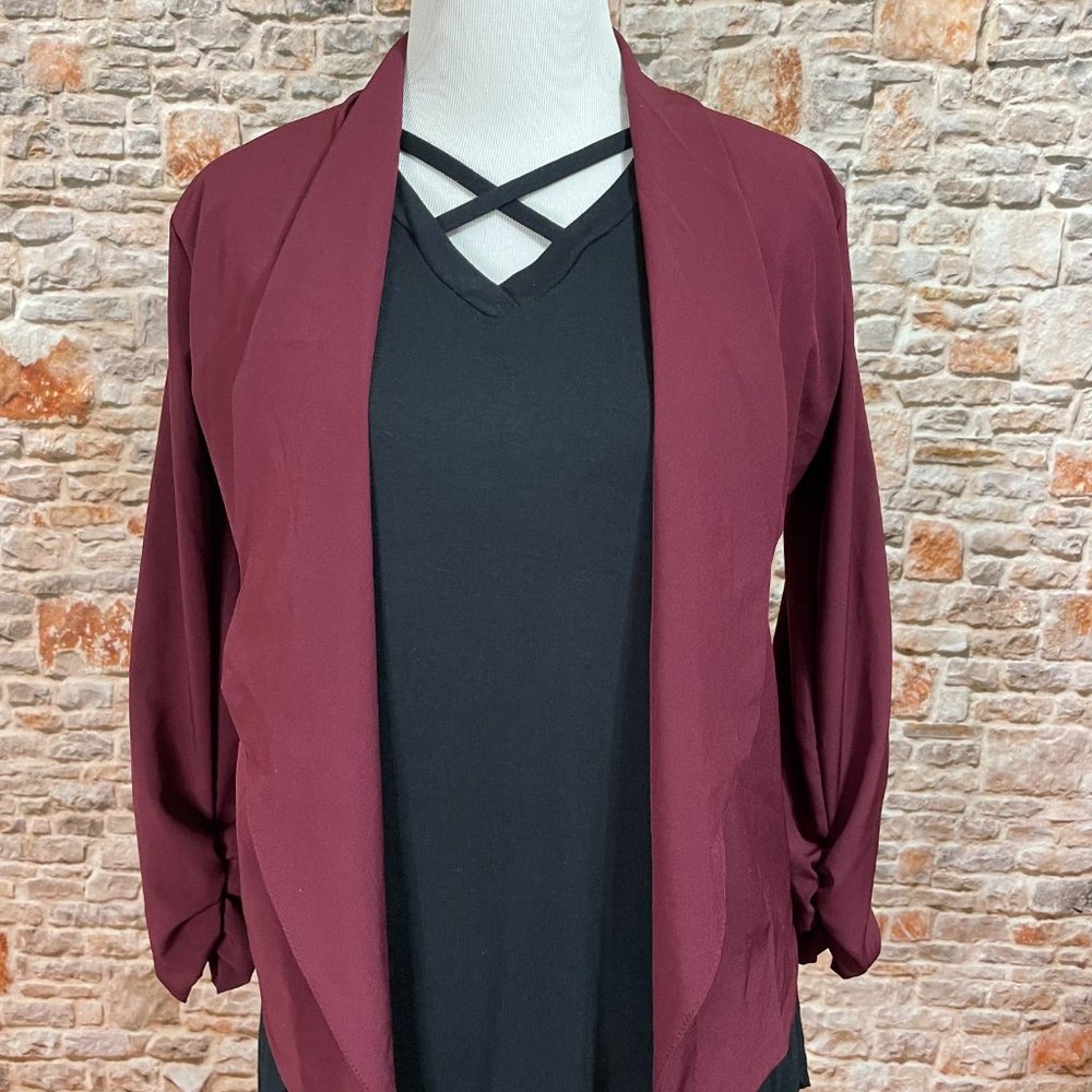 NWT Blazer In Wine - Picture 3 of 9